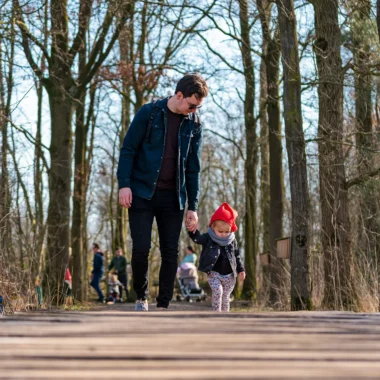 Wandelen bij het kabouterpad De Pelen in de Groote Peel in Noord-Limburg