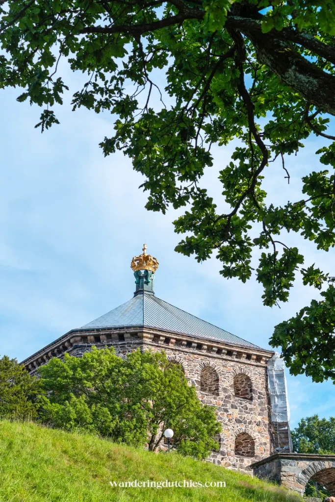 De Skansen Kronan in Göteborg, een oude vesting op de heuvel met uitzicht over de stad.