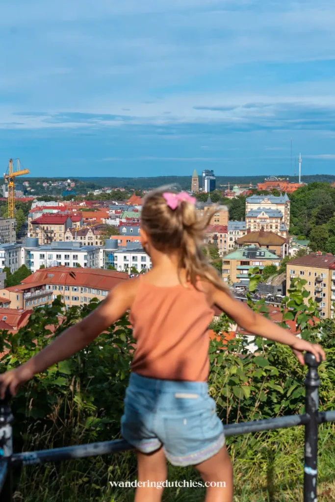 De Skansen Kronan in Göteborg, een oude vesting op de heuvel met uitzicht over de stad.